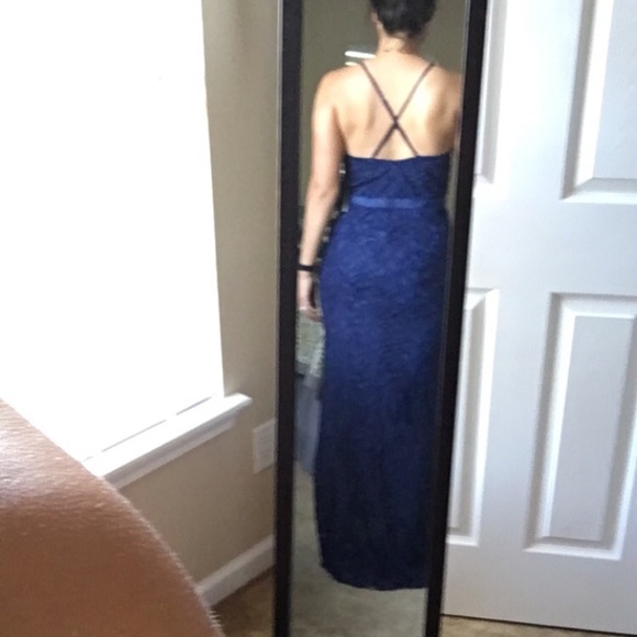 NWT Lulus Zenith Navy Blue Lace Dress - Picture 2 of 8